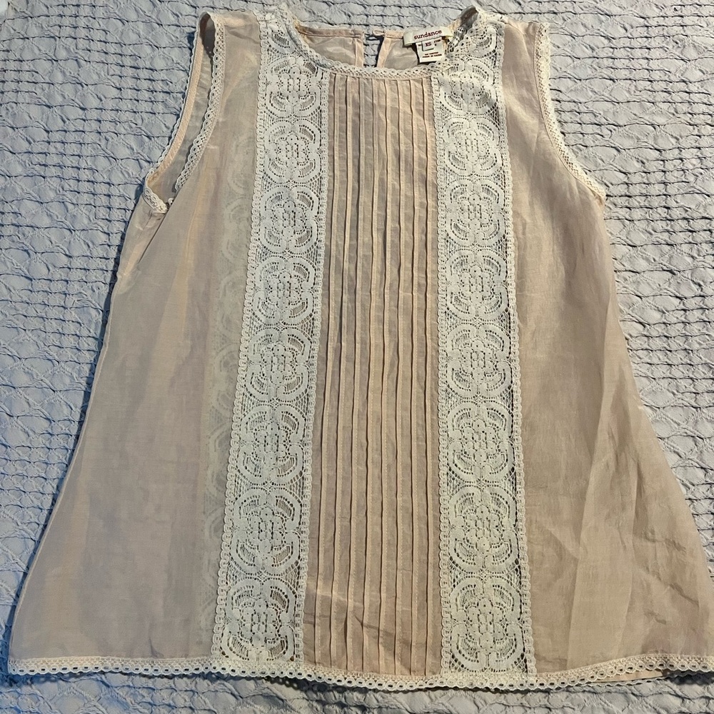 SUNDANCE SILK AND COTTON TANK